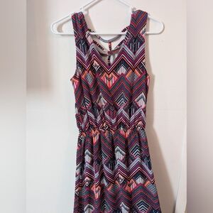 2 for‎ $25 Crescent Purple Red Cut Out Tiered Maxi Sundress